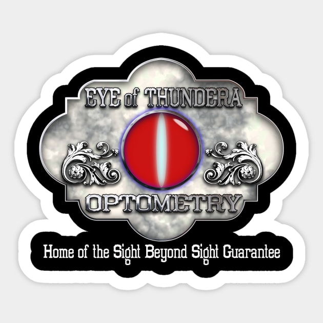 Eye of Thundera Optometry Sticker by Destro